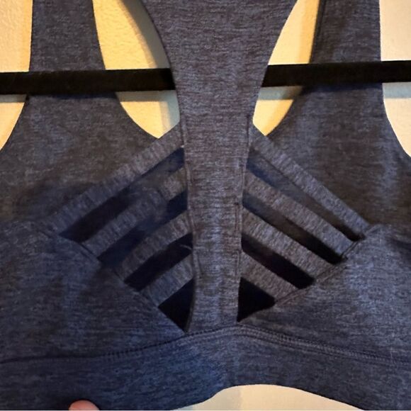 Peloton heathered navy blue size small sports bra - Picture 5 of 6